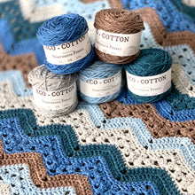 Load image into Gallery viewer, Kit | 6 Day Baby Blanket by Betty McKnit (Crocheted)
