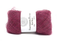 Load image into Gallery viewer, Nurturing Fibres Kid Silk Lace in Claret