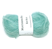 Load image into Gallery viewer, Nurturing Fibres Kid Silk Lace in Sea Glass