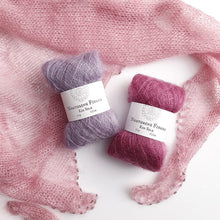 Load image into Gallery viewer, Kid Silk Lace Yarn on Wisp Shawl, by Carle Dehning