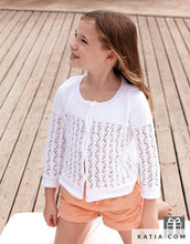 Load image into Gallery viewer, Katia Panama 100% Cotton Yarn, Example of a little girl's sweater