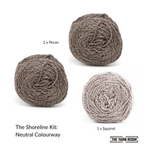 Load image into Gallery viewer, Kit | The Shoreline Shawl by JuaKnits in Eco-Lush