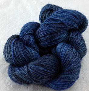 The Alpaca Yarn Company's Mariquita Hand Dyed Yarn in Blue Suede Shoes #558