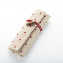 Load image into Gallery viewer, Tulip | Etimo Red Crochet Hook Case: Jacquard &amp; Red Polka Dots