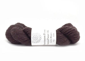 Nurturing Fibres. SuperTwist DK Yarn. 100% Merino Wool.  Espresso. 
