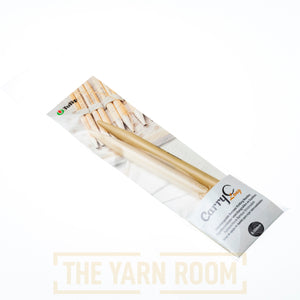 Tulip Carry-C Long Bamboo Knitting Needle Sharp Tips, in packaging