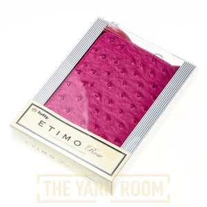 Etimo Rose Pink Crochet Hooks Case, empty, closed in packaging