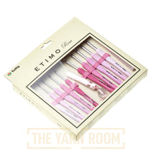 Load image into Gallery viewer, Etimo Rose Pink Crochet Hook Set, Open Case in packaging