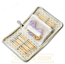 Load image into Gallery viewer, Tulip Carry-C Long Bamboo Knitting Needle Set, Metric Size, Open Case