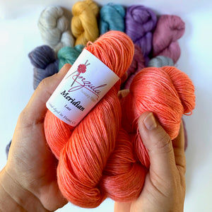 Anzula | Meridian: Hand-dyed Tencel & Alpaca Yarn