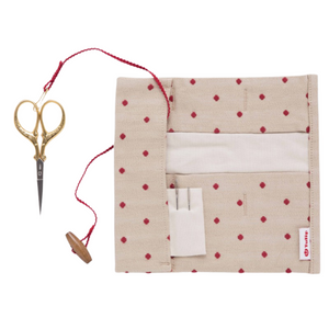 Tulip | Etimo Red Crochet Hook Case: Jacquard & Red Polka Dots