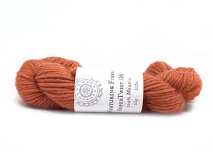 Nurturing Fibres. SuperTwist DK Yarn. 100% Merino Wool. Maple.