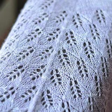 Load image into Gallery viewer, Sweet Georgia Pattern | Lilac Leaves Shawl